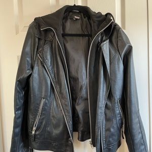 Brooklyn Industries Black Faux Leather Jacket